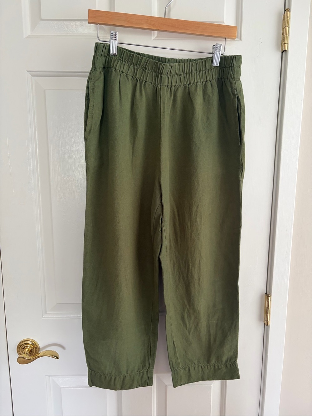 Madewell Linen-Blend Huston Pull On Pant